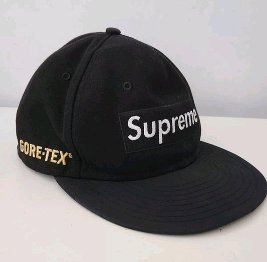 FW14 Supreme GORE-TEX Box Logo New Era Red hat Waterproof cap vintage Rare