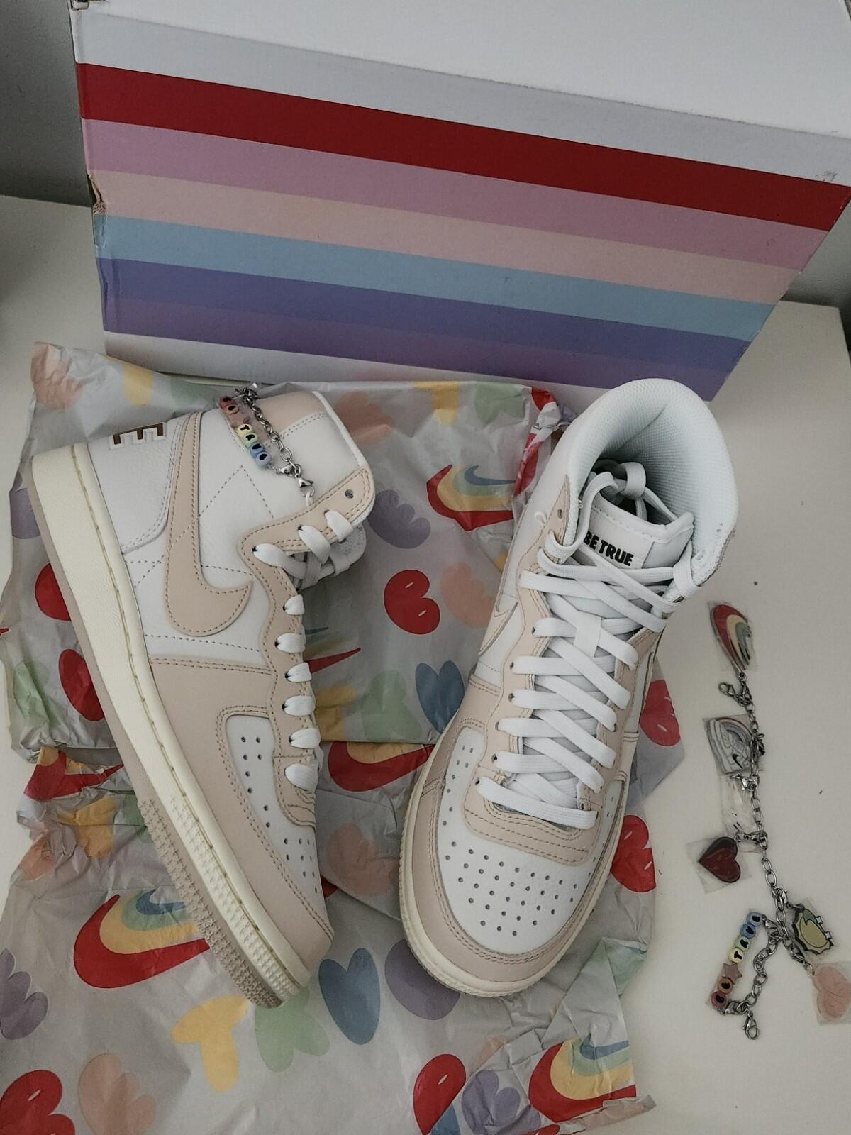NIKE Terminator High BT RRP Trainers Beige Size US 6 UK 5.5 EUR 38.5