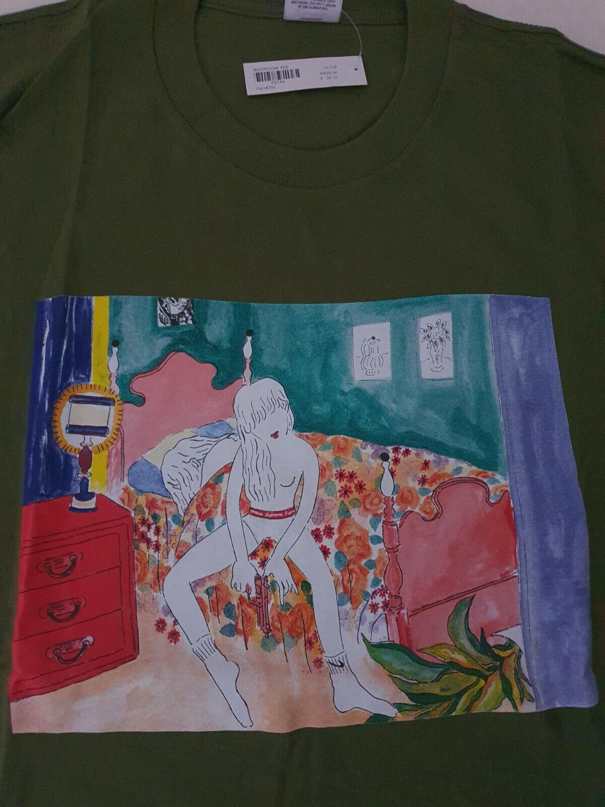 FW18 Supreme Bedroom tee Olive size M medium T-shirt New with tag