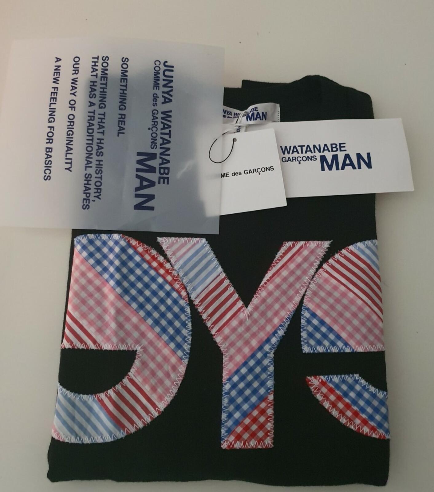 Comme Des Garçons Junya Watanabe MAN eYe Tee black T-shirt CDG S small RRP £120