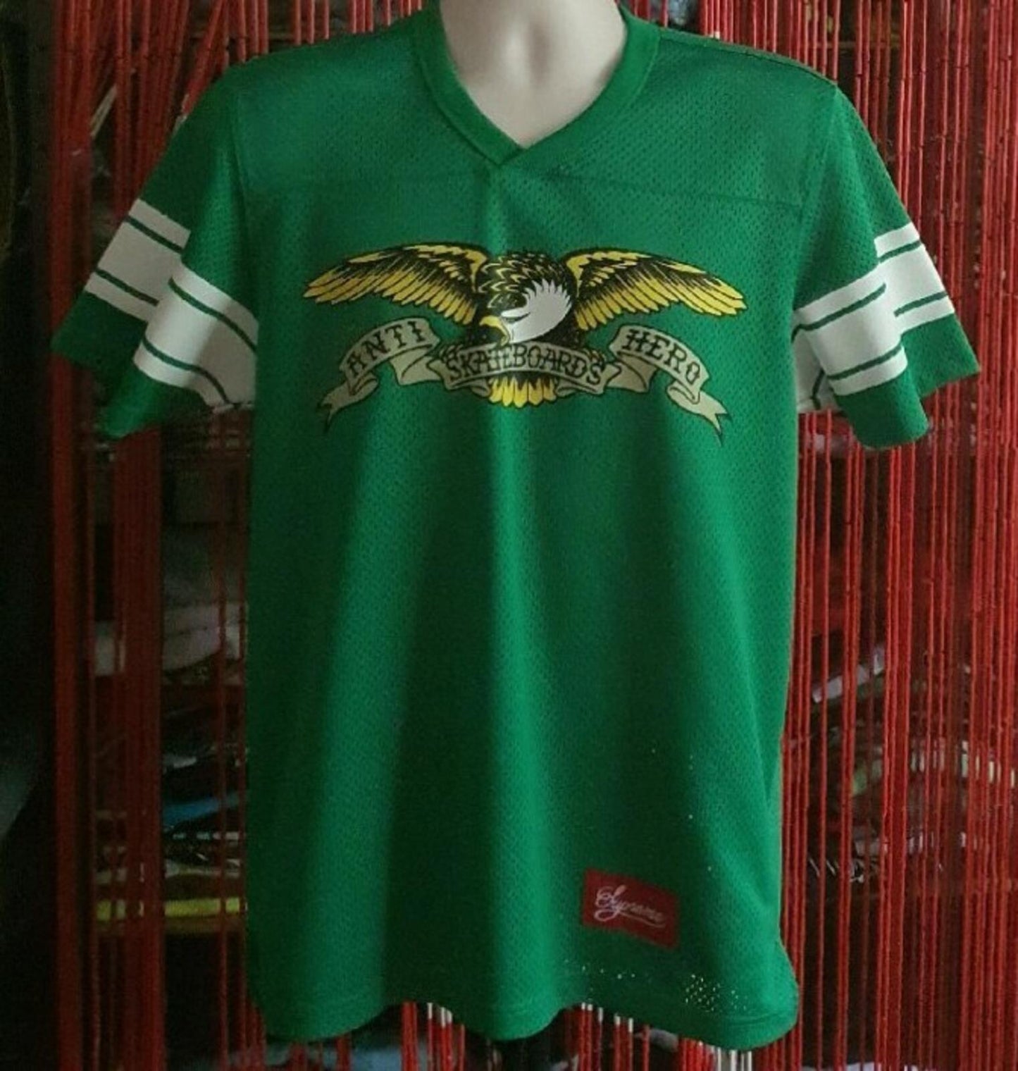 SS14 Supreme x Antihero Football Jersey Green Size M