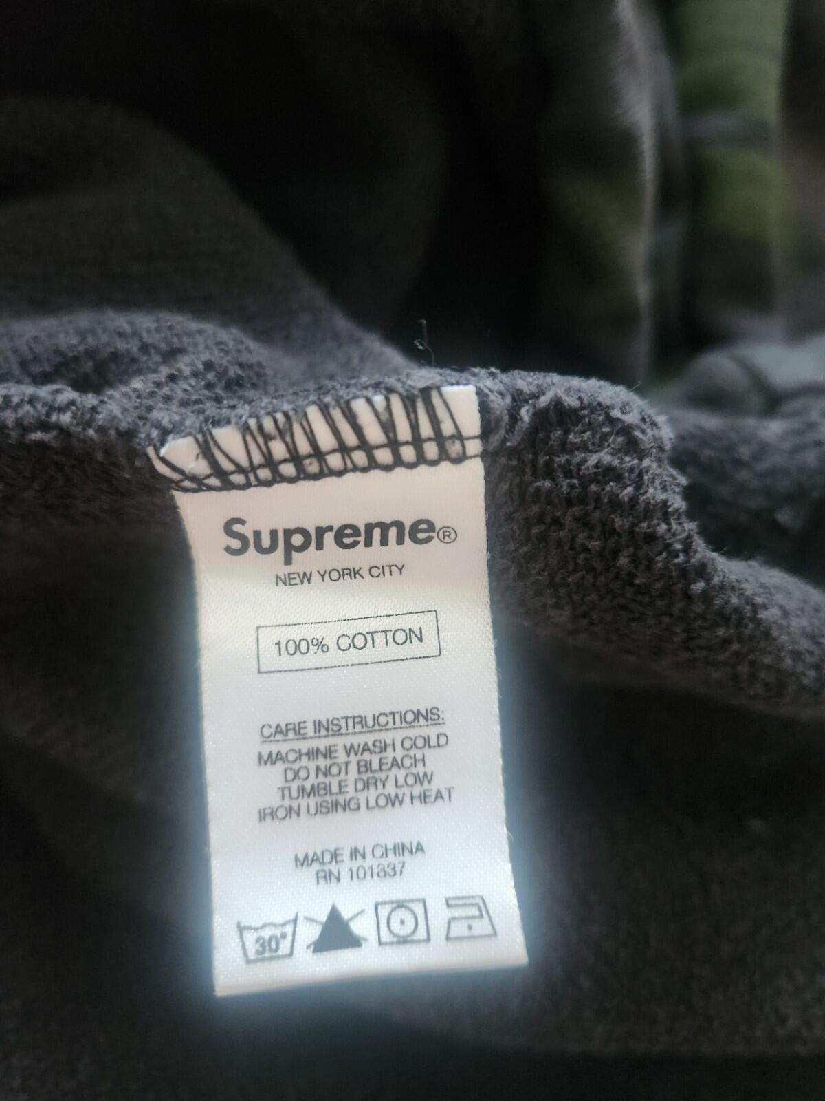SS15 Supreme x Malcolm X Hooded Sweatshirt Size M BLEACHED