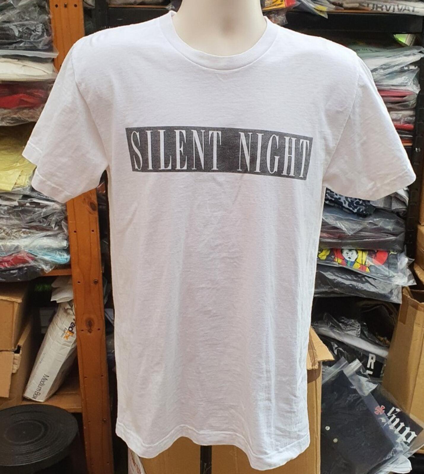 FW14 Supreme Silent Night Tee talla M mediana camiseta blanca Navidad Rara
