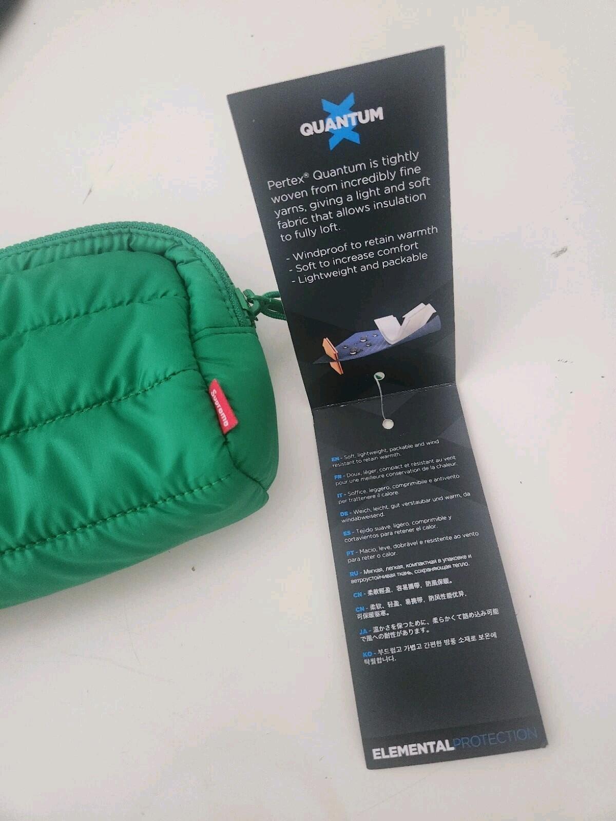 FW22 Supreme puffer pouch water resistant utility bag 1.5L