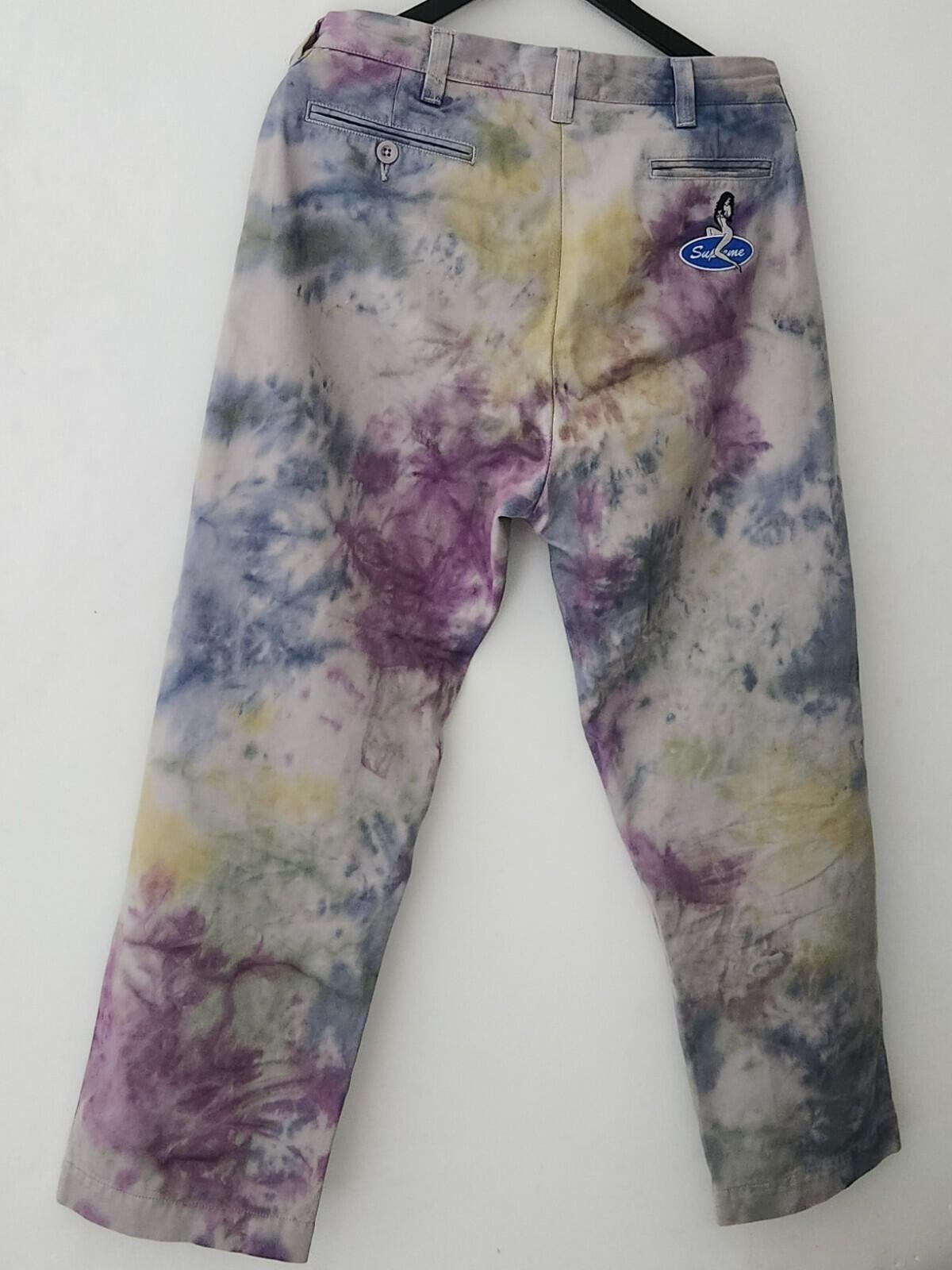 SS21 Supreme Pin Up Chino Pant Tie Dye Size 30