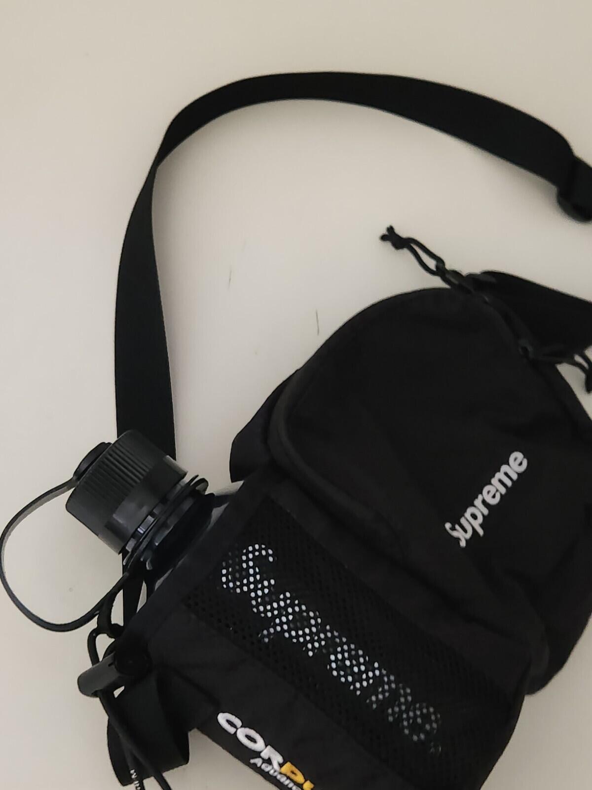 SS22 Supreme Side Bag Black Water Resistant