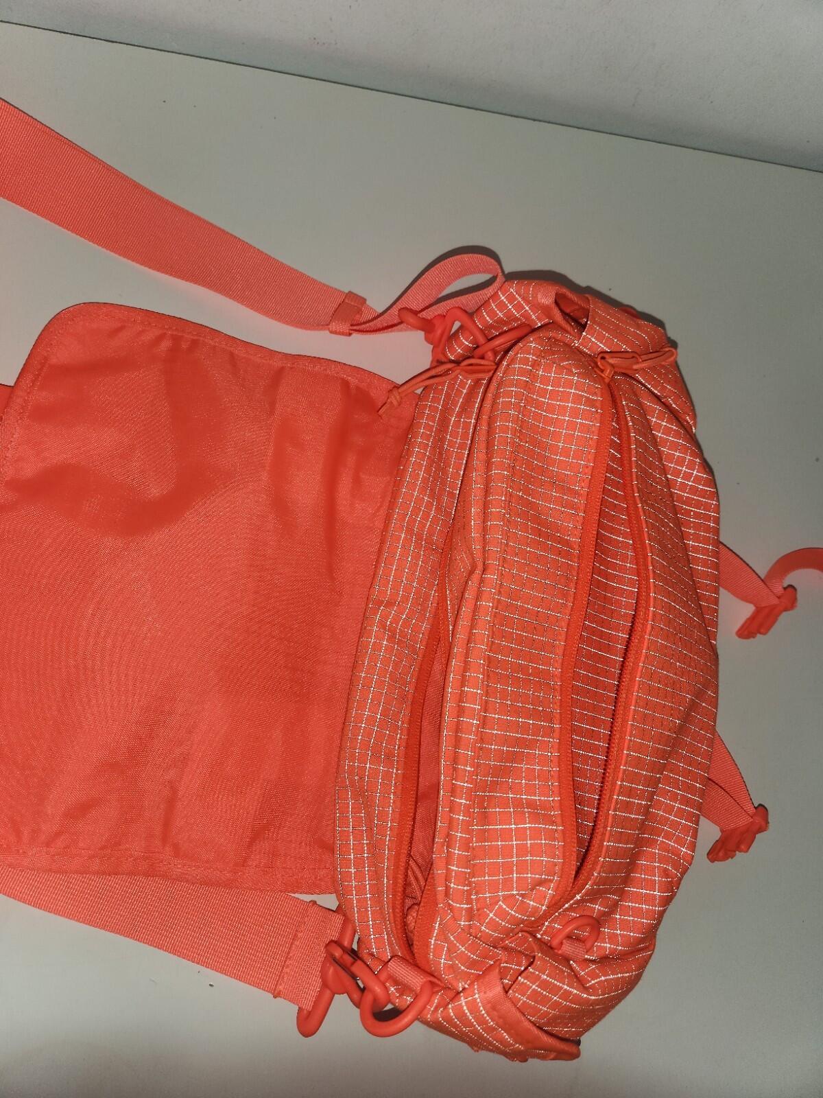 SS24 Supreme Mini Duffle Bag Water resistant 3M Reflective Orange Shoulder 5.5L