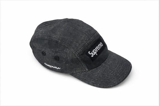 Gorra estilo campamento Supreme Coated Cordura SS22 Negra