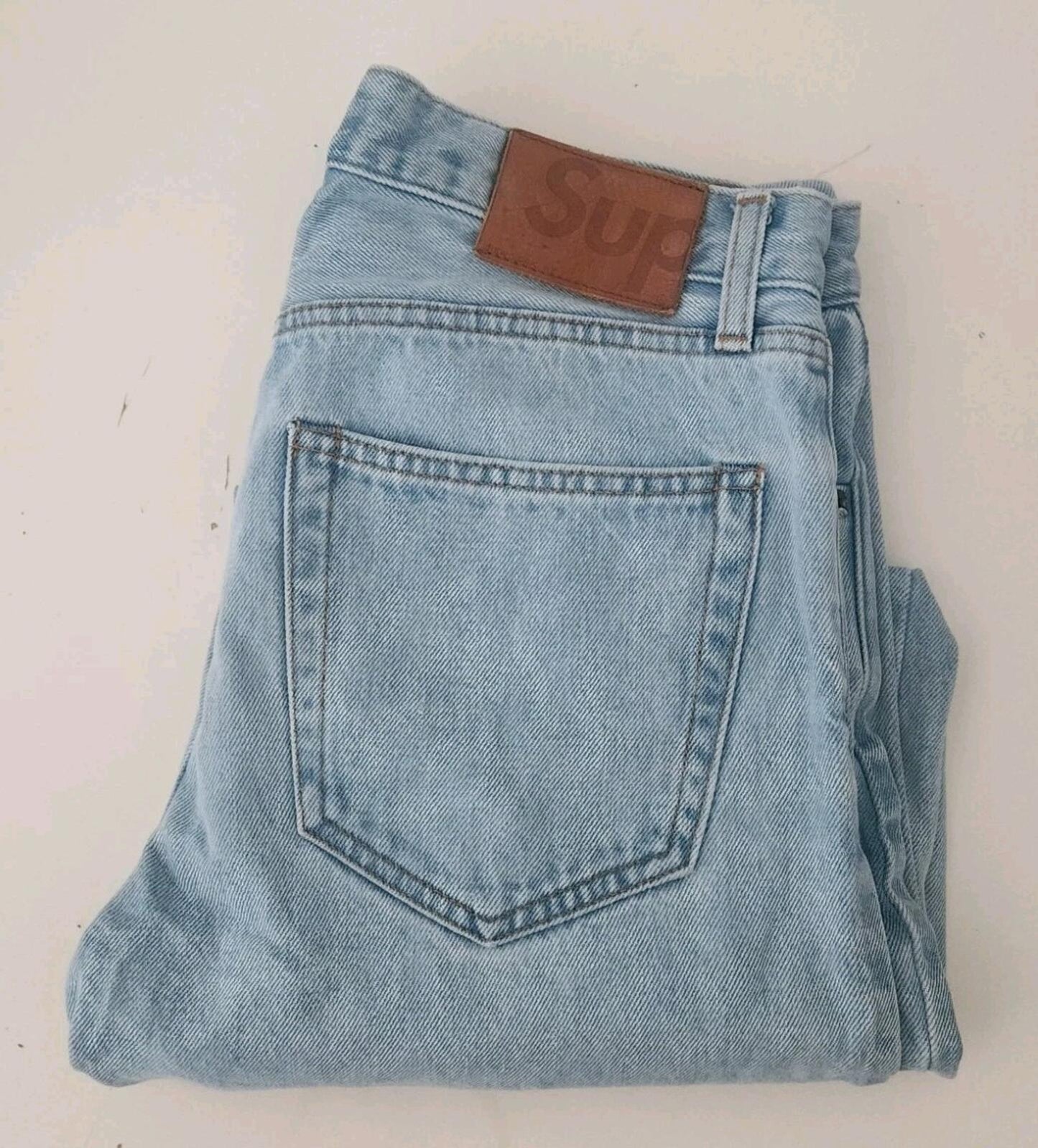 HW24 Supreme Slim Selvedge Jeans Stone Washed Größe 30 W30 L30