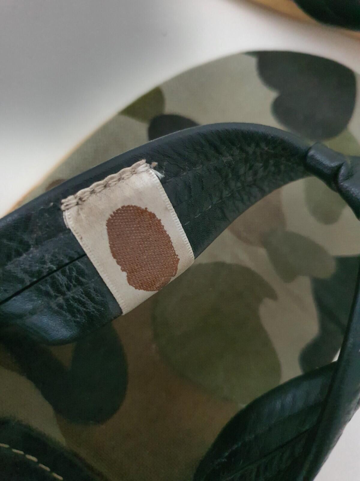 A BATHING APE Island Slipper Thong Sandal slides UK 8 US 9 EU 42.5 BAPE Vintage