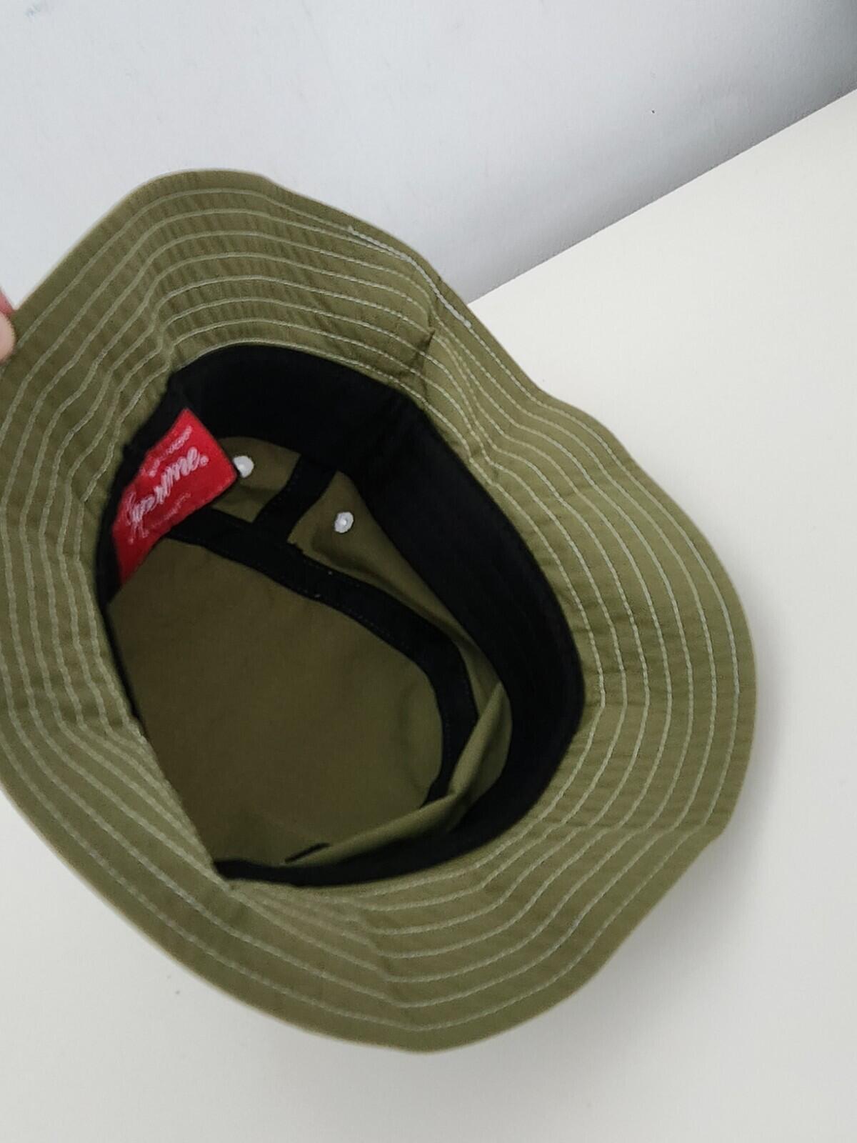 FW22 Supreme Webbing crusher Small Medium bucket hat Olive Water Resistant S / M