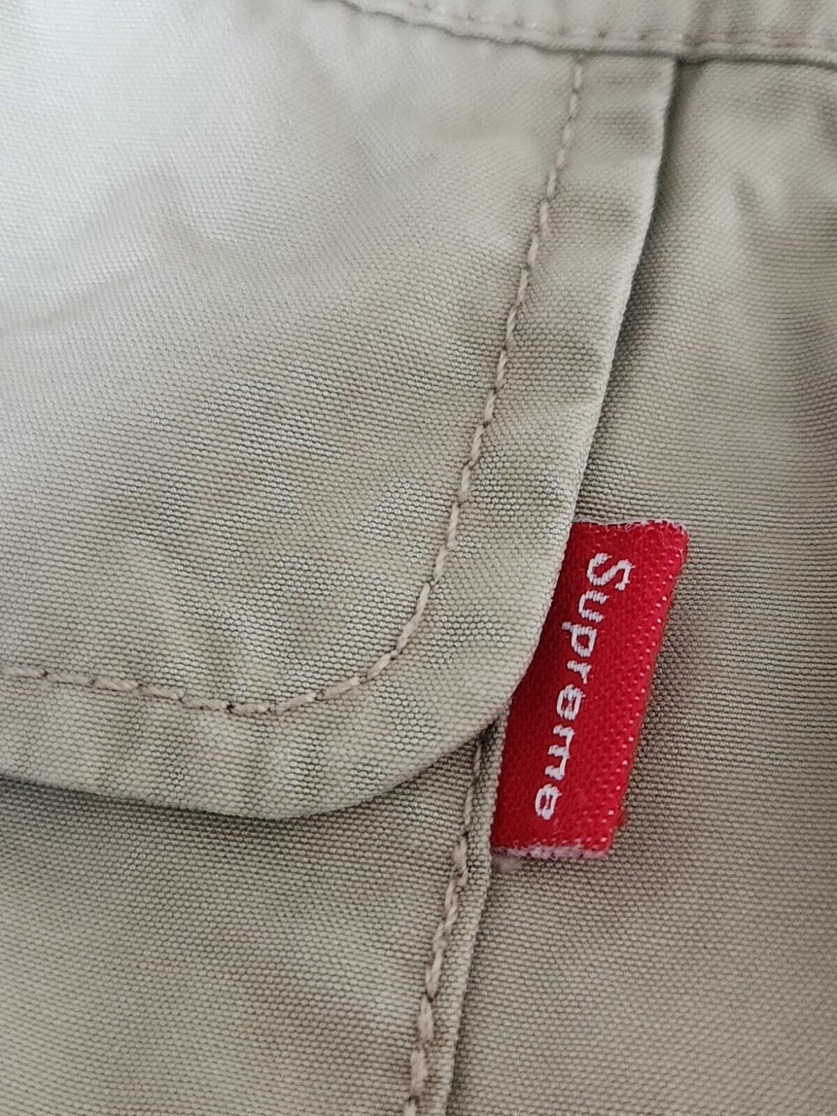 FW10 Supreme Jacket Beige Red Parka Size M Medium Rare 2010 Vintage Rain Coat