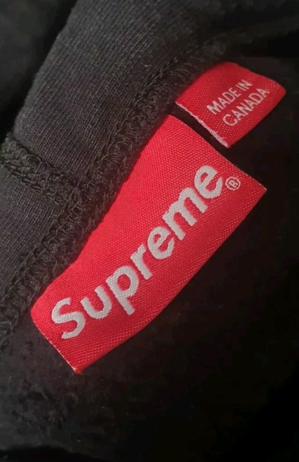 FW19 Supreme S Logo Hooded Sweatshirt Black Size M
