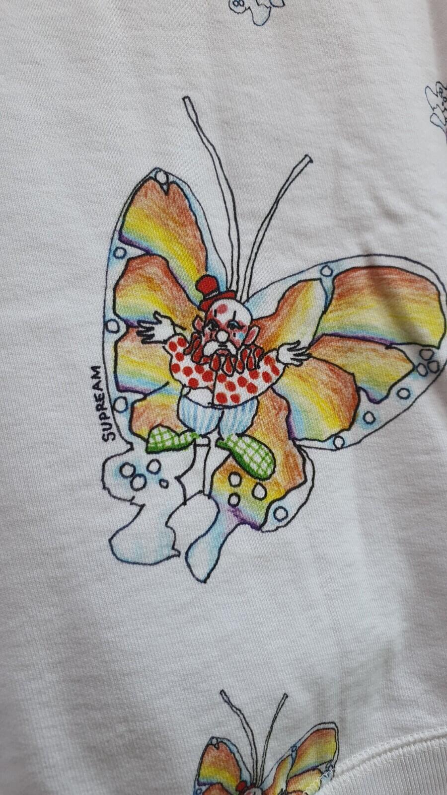 SS16 Supreme Gonz Butterfly Hooded Sweatshirt White Size S Mark Gonzales Gonz