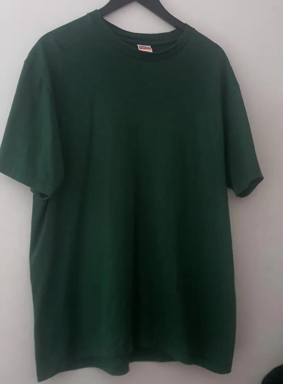 SS19 Supreme Headline tee size L Large Dark Green T-shirt Pouvoir