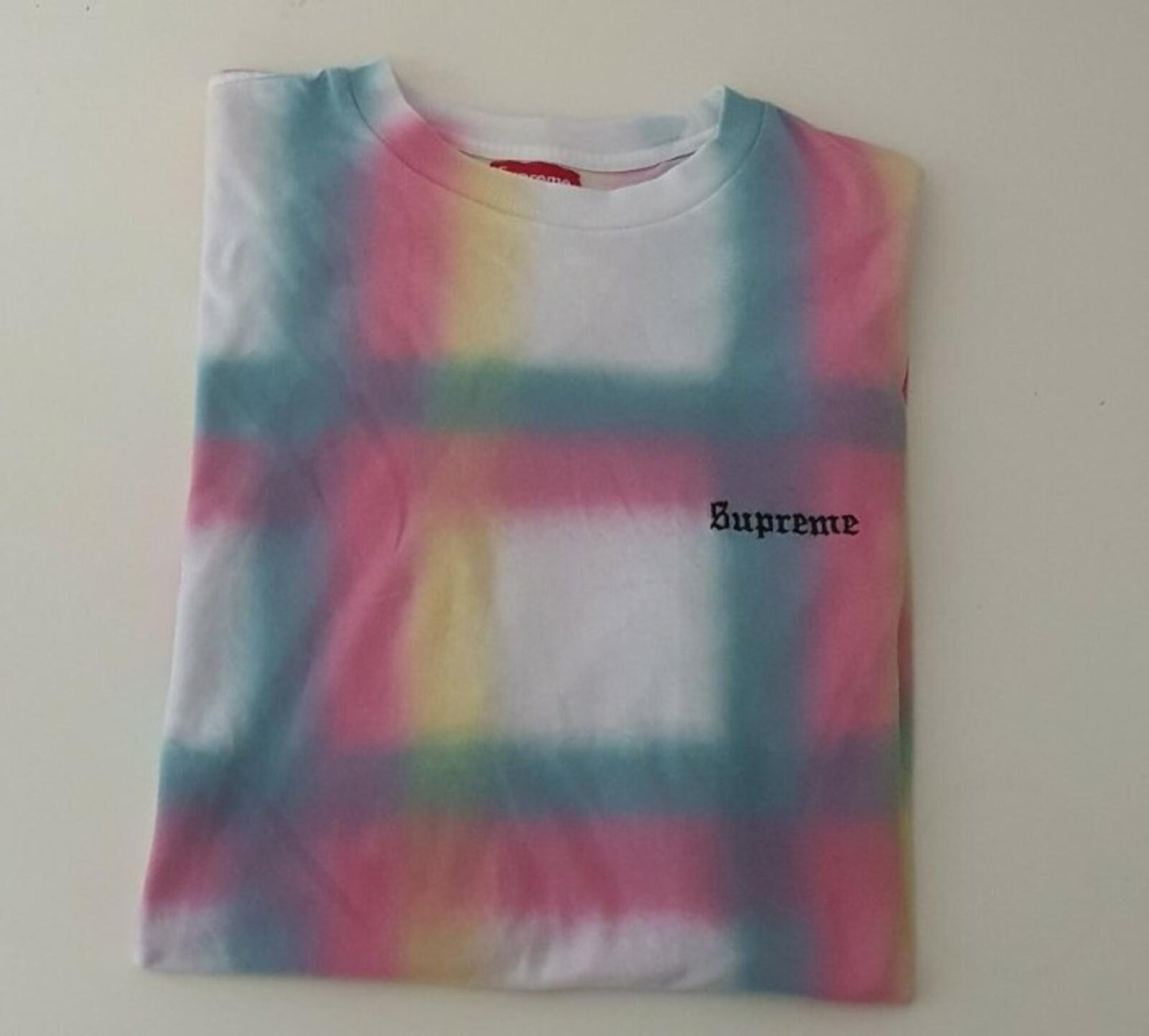 SS20 Supreme Sprayed S/S Top Größe L großes T-Shirt weiß