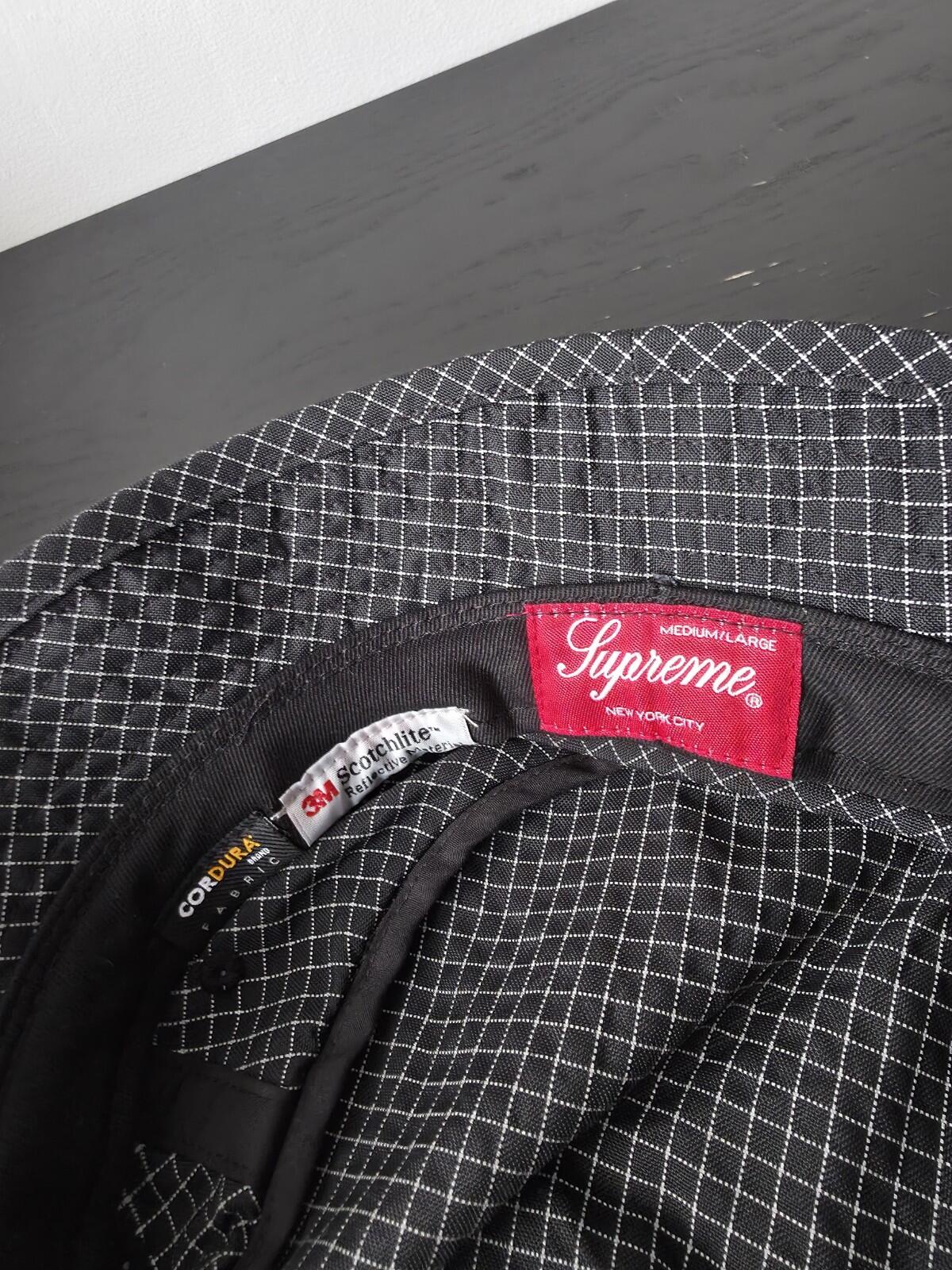 FW18 Supreme Reflective Ripstop Low Crusher Hat Black Size M / L