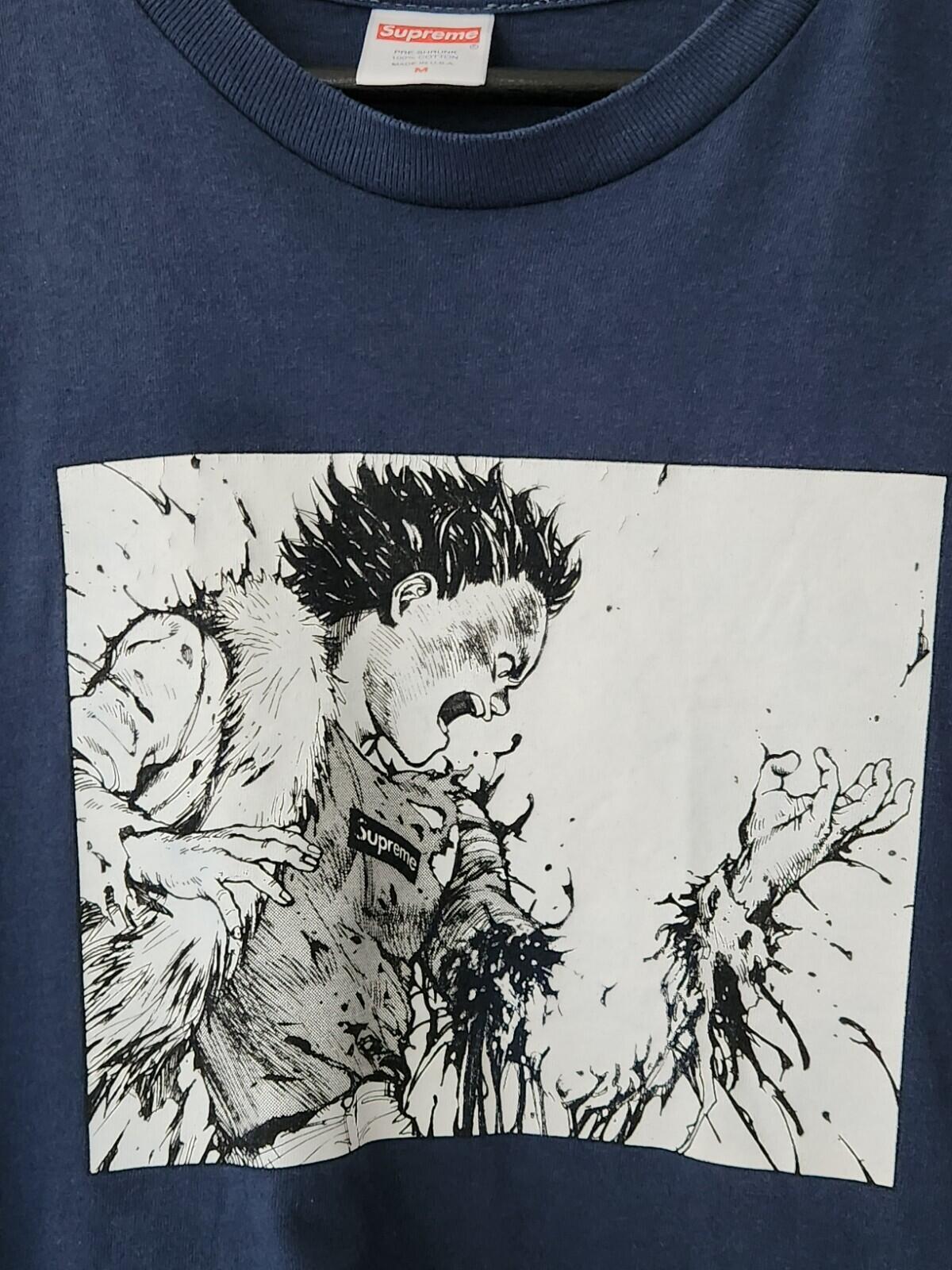 FW17 Supreme x Akira Arm tee size M medium DYED BLUE T-shirt Anime Japanese