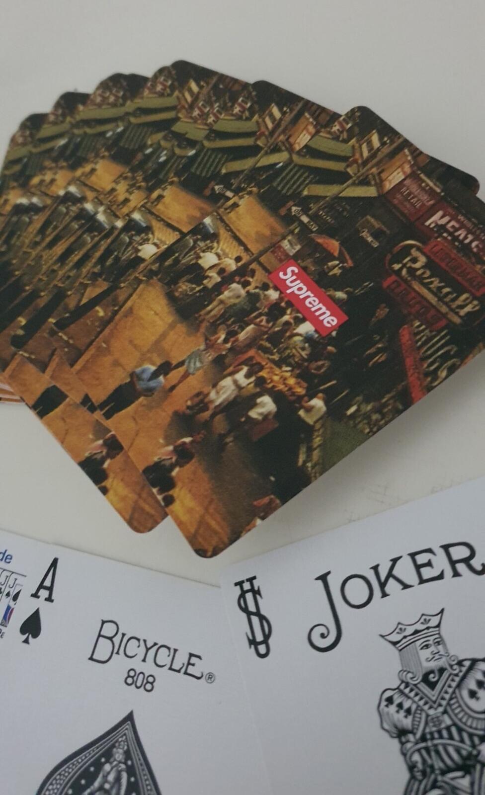 FW10 Supreme x Bicycle Street Scene Playing Cards vintage from 2010 Very Rare