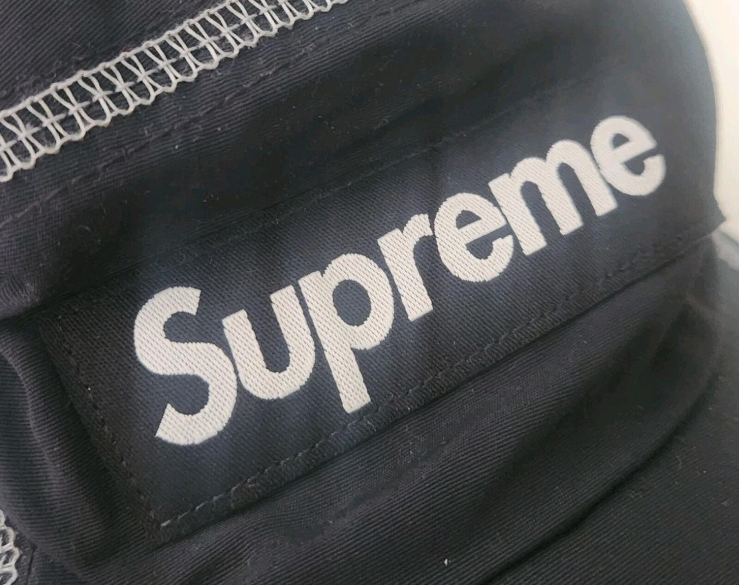 SS23 Supreme Reflective Stitch Camp Cap Hat Water Resistant