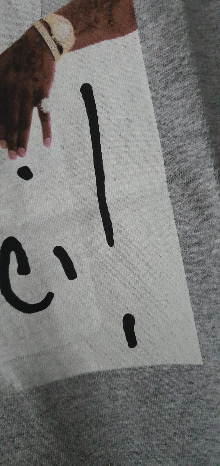Camiseta FW16 Supreme x Gucci Mane Photo Heather Grey talla L