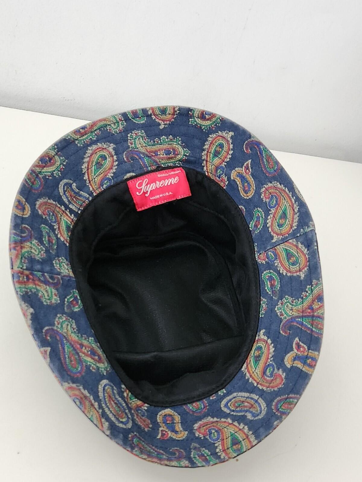 FW13 Supreme Paisley Crusher Hat Navy Size S/M