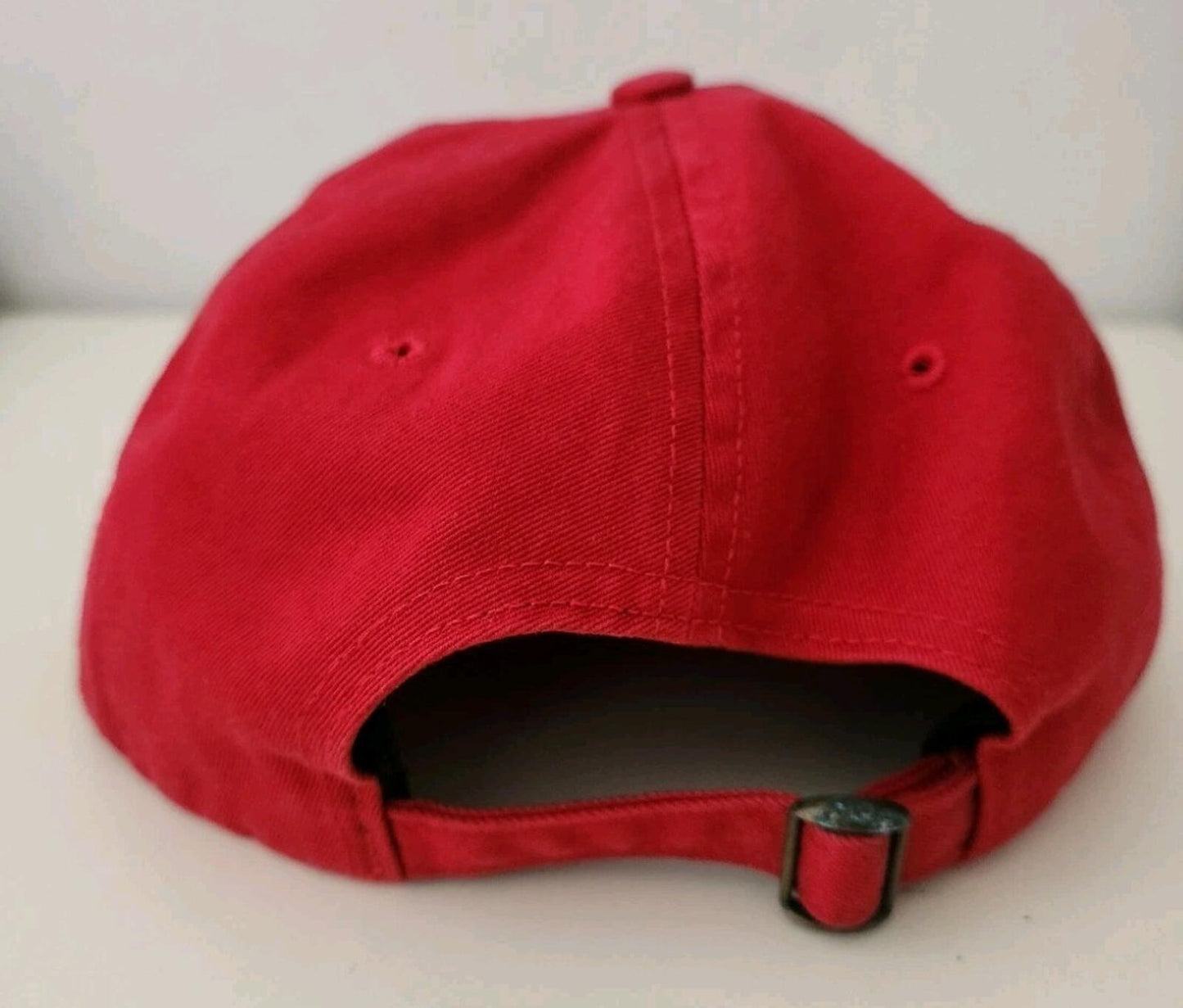 SS16 Supreme Twill Classic Logo 6-Panel Red Cap Hat