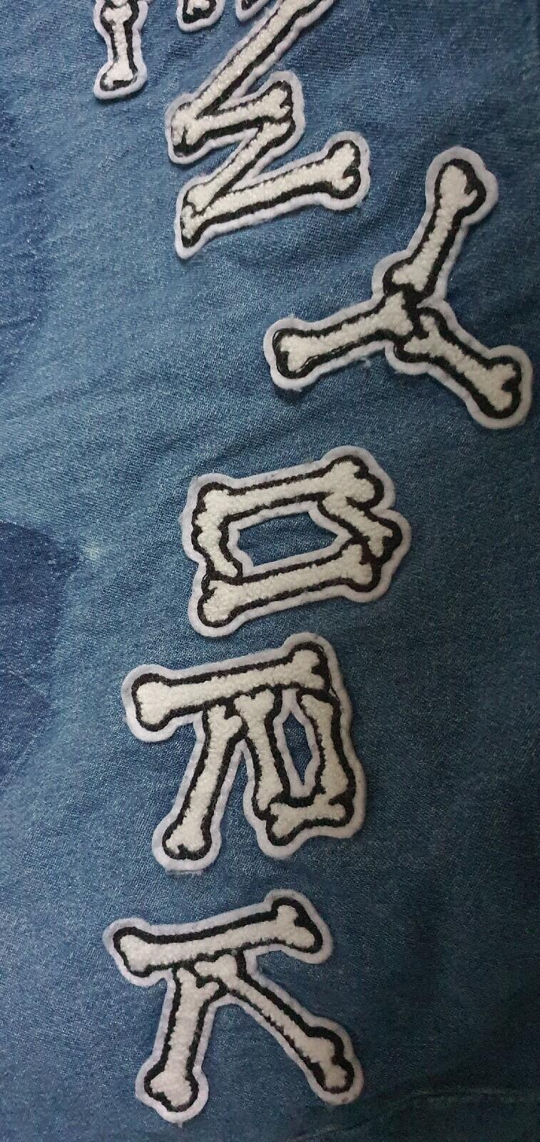 SS21 Supreme Patches Denim Baseball Jersey size S small