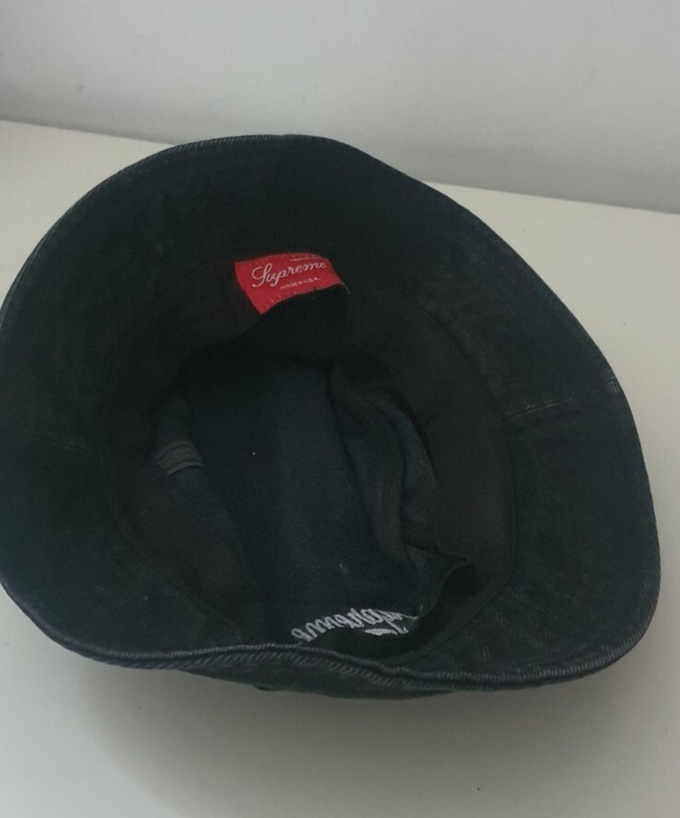 SS19 Supreme Zip Twill Crusher Hat Black Size M/L