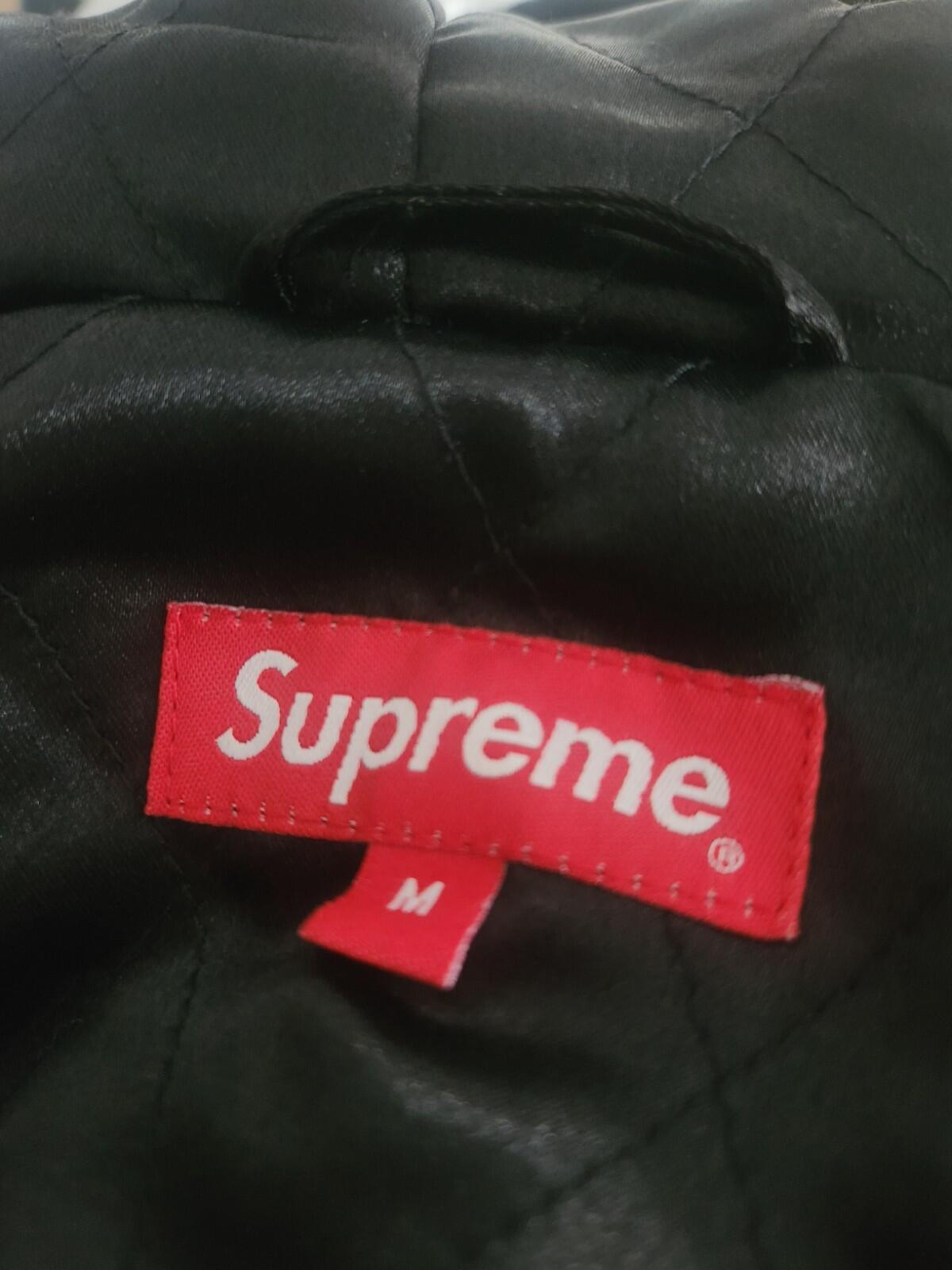 FW15 Supreme Faux Fur Jacket Black Black Vintage 2015 Coat Size M Medium