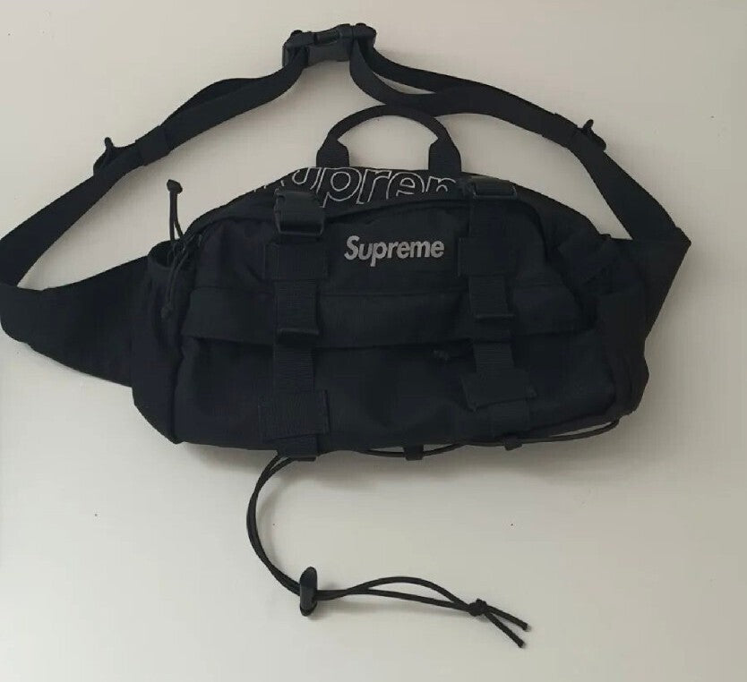 FW19 Supreme Waist Bag Black