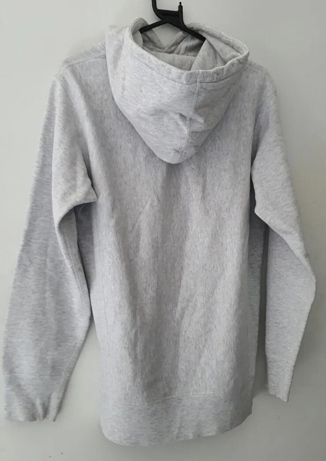 FW15 Supreme S Logo Hooded Sweatshirt size M medium grey hoodie