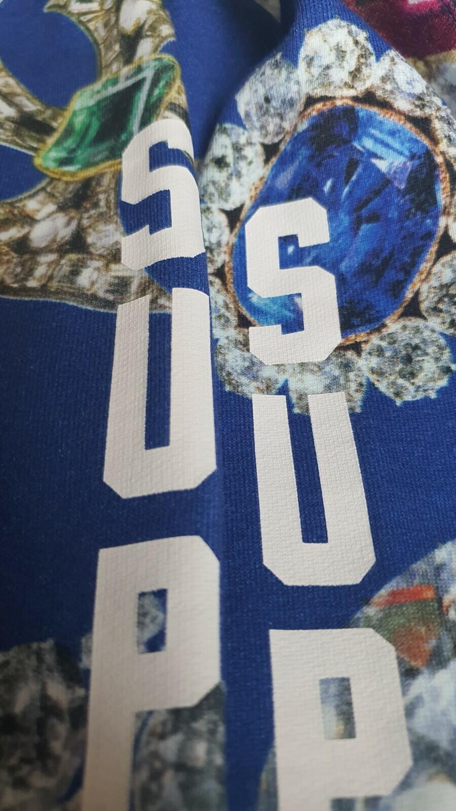 FW17 Supreme Jewels Kapuzenpullover Royalblau Größe M