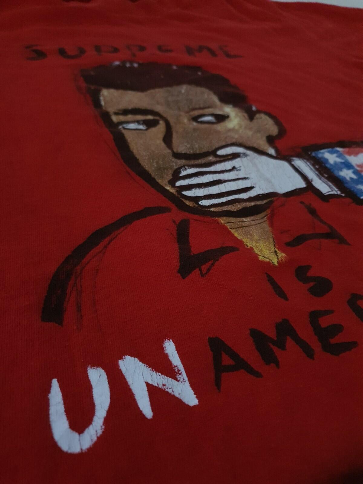 SS14 Supreme Unamerican tee M medium T-shirt Supreme Is Not American Made in USA
