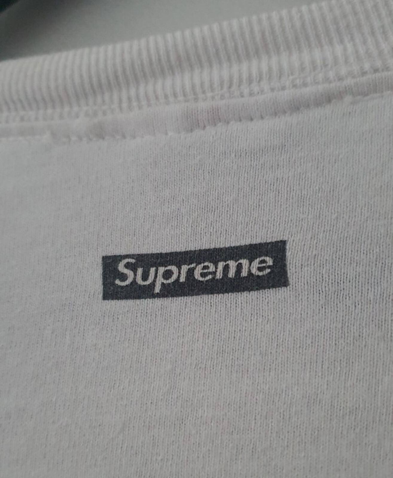 FW13 Supreme Jean Michel Basquiat white L/S tee T-shirt Vintage 2013 Size XL