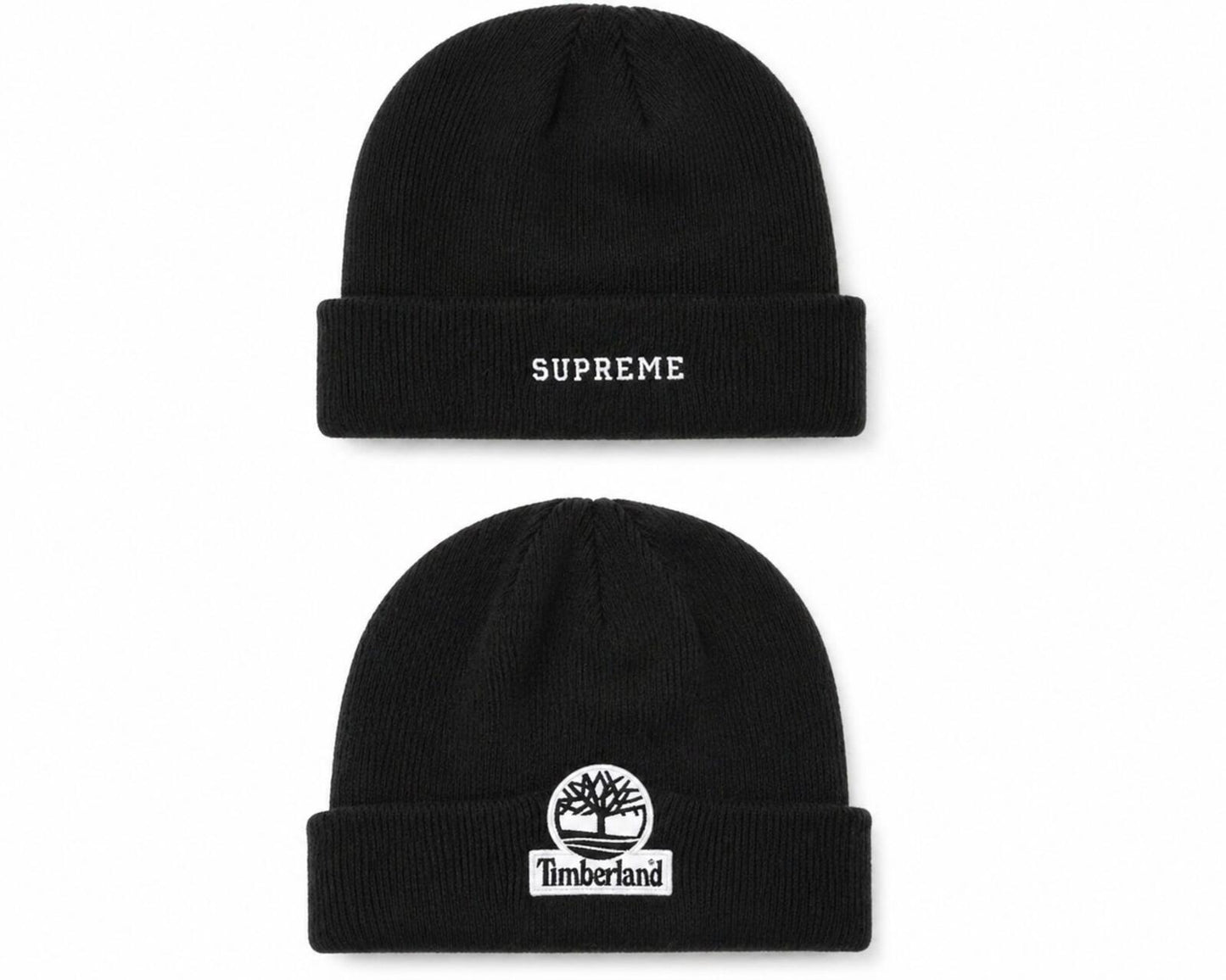 FW16 Supreme x Timberland Beanie Black