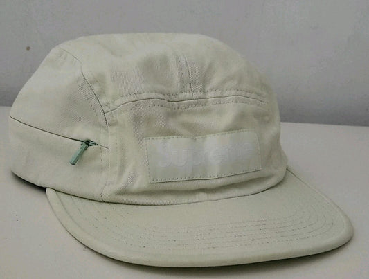 Gorra tipo campamento Supreme Side Zip FW17 lima pálido