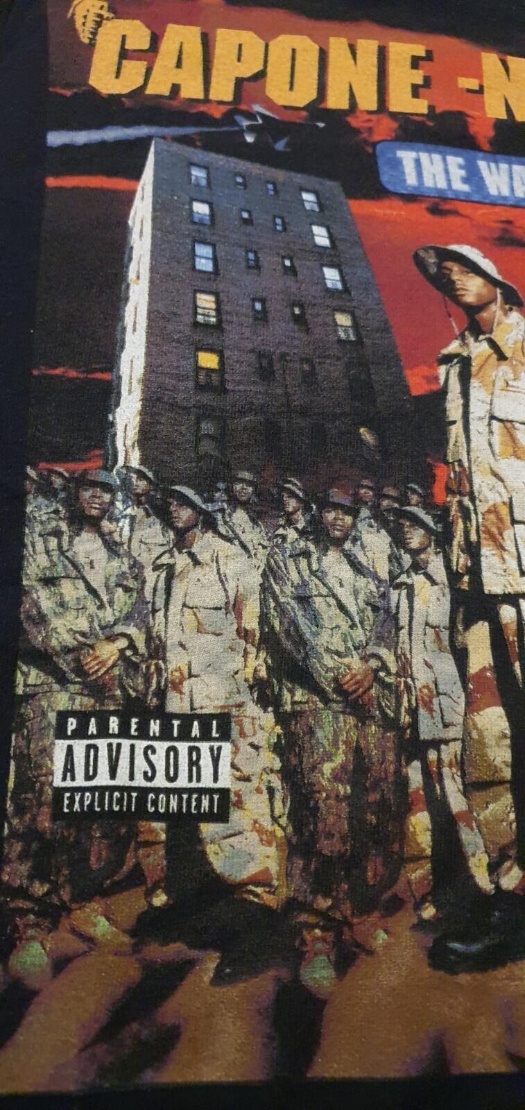 FW16 Supreme The War Report Tee M Medium black T-shirt Capone-N-Noreaga CNN