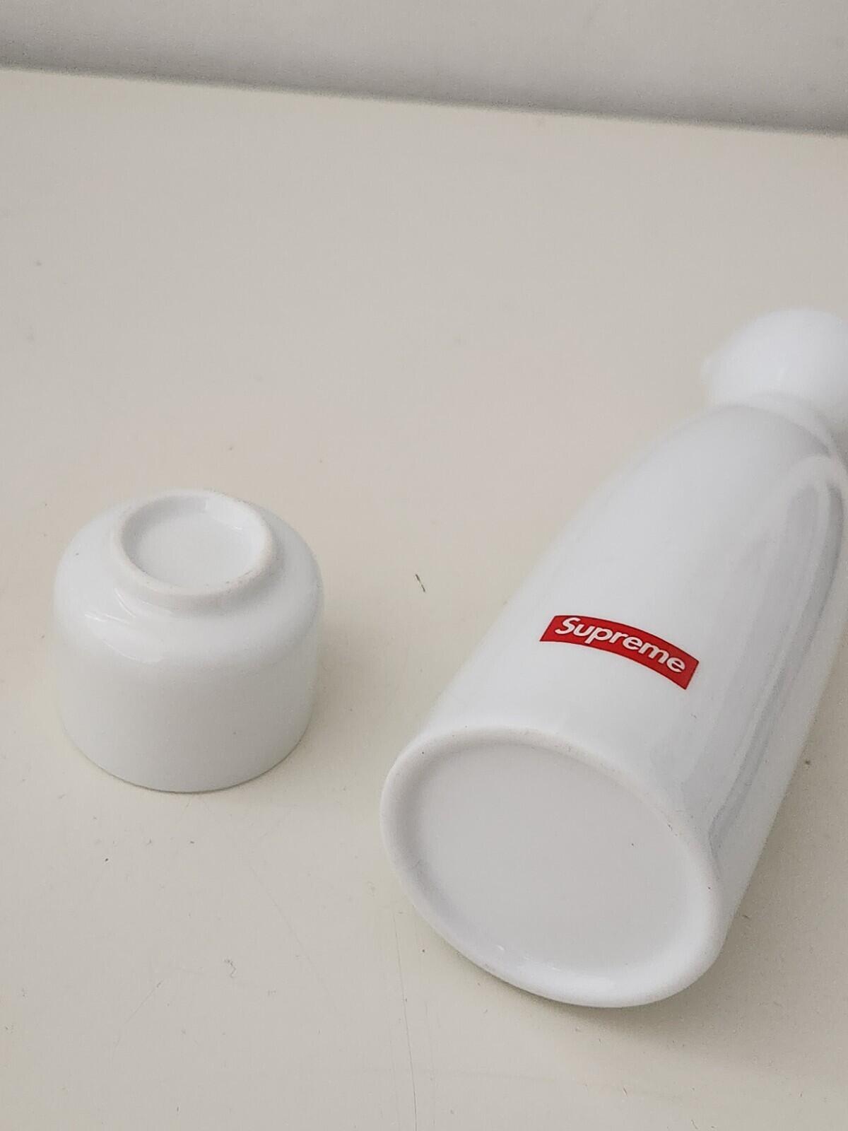 FW17 Supreme Sake Set White Ceramic Red Small Box Logo Accessory