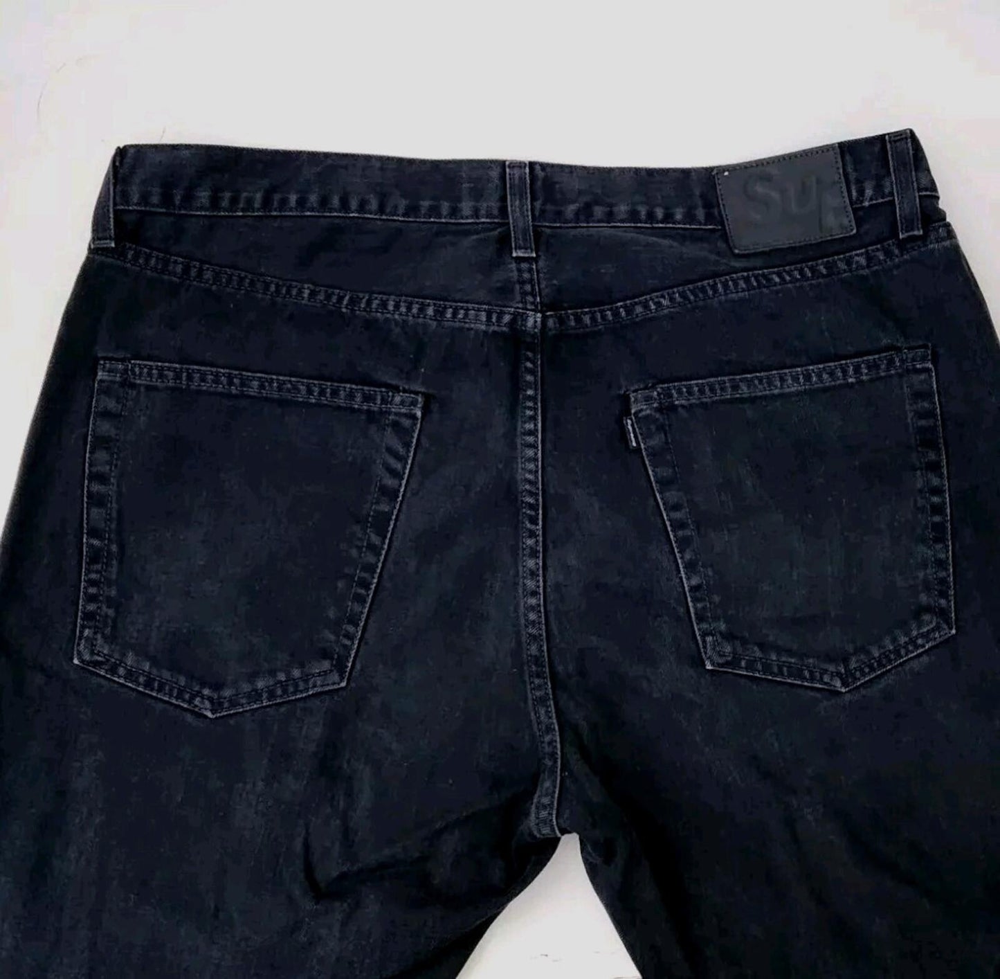 SS07 Supreme Slim Jeans size 36 made in U.S.A Black Trousers 2007 Vintage Rare