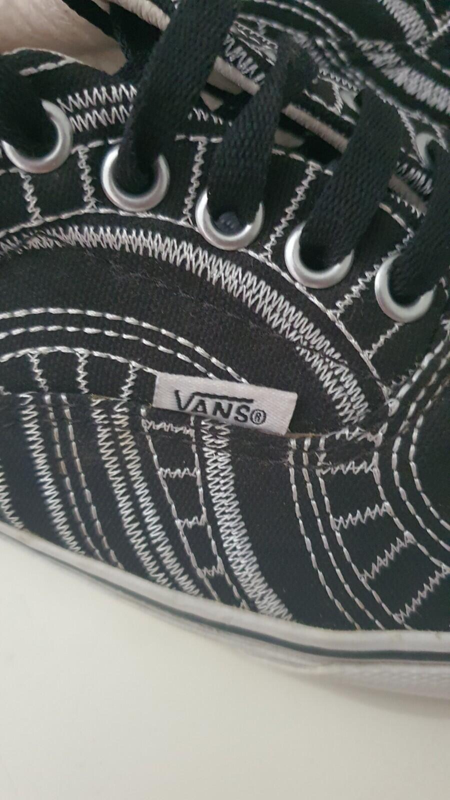 SS14 Supreme x Vans Era Spiral US 10 UK 9 EUR 43 Black Trainers Vintage Shoes