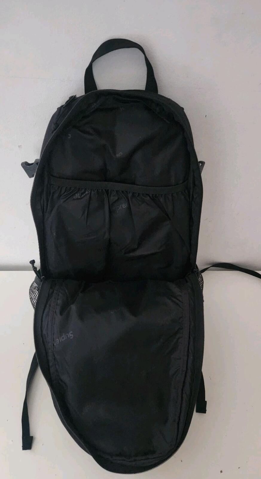 SS20 Supreme Black backpack Cordura Bag Mesh Rucksack