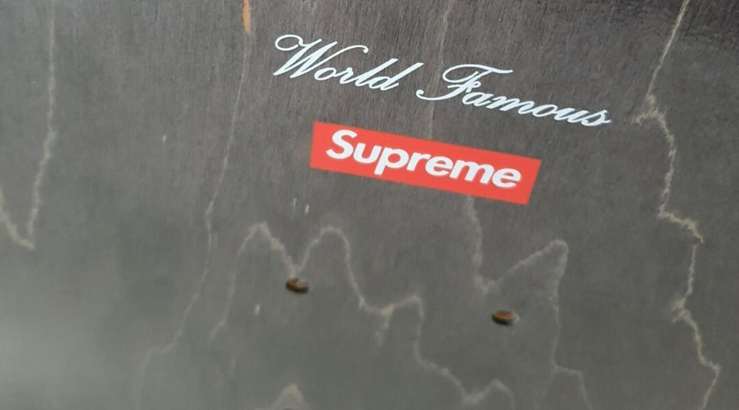 FW16 Supreme Blade Whole Car Skateboard Deck White Skate Accessory