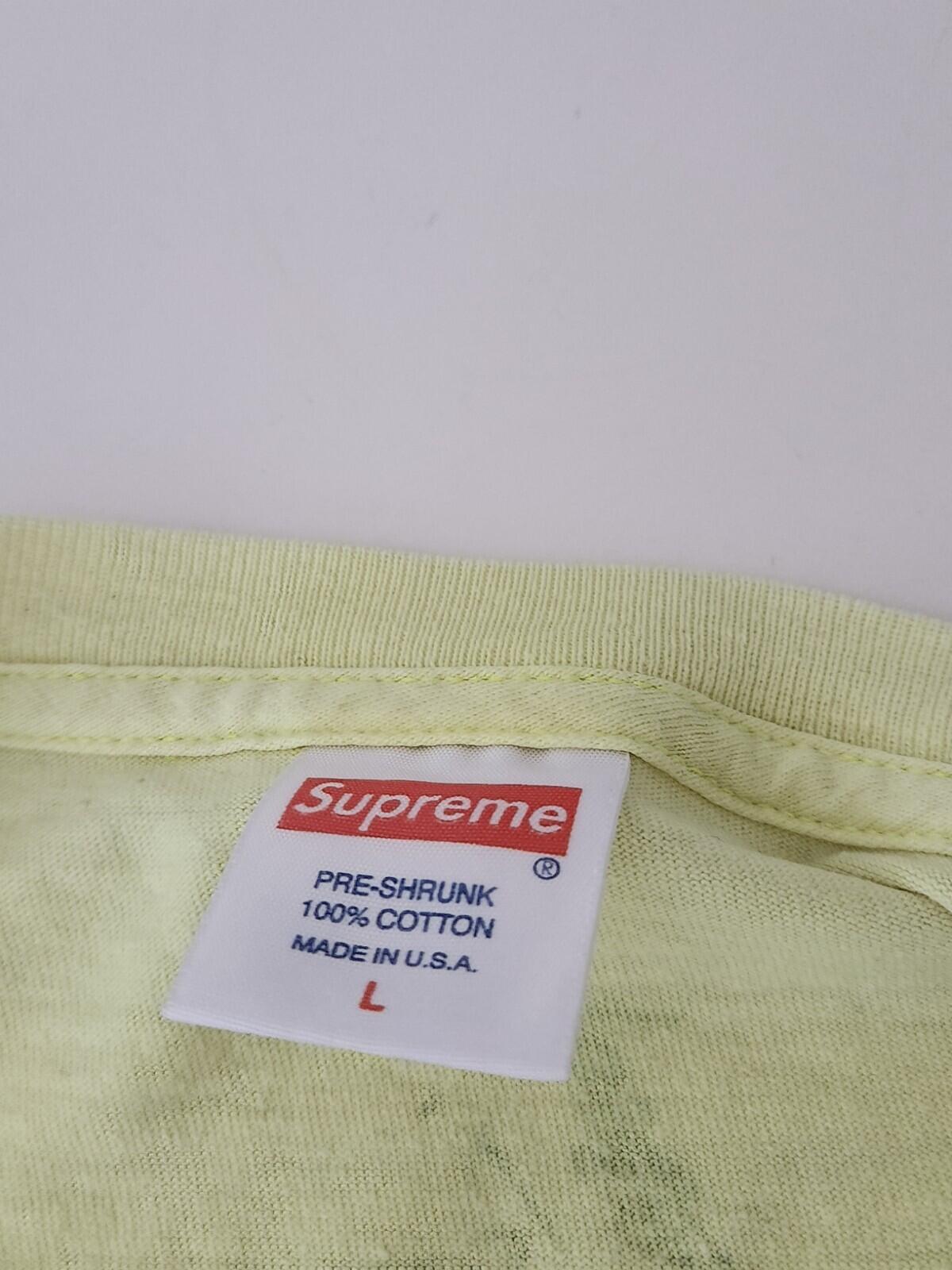 FW15 Supreme x Toshio Maeda Touch Tee Bright Yellow Size L