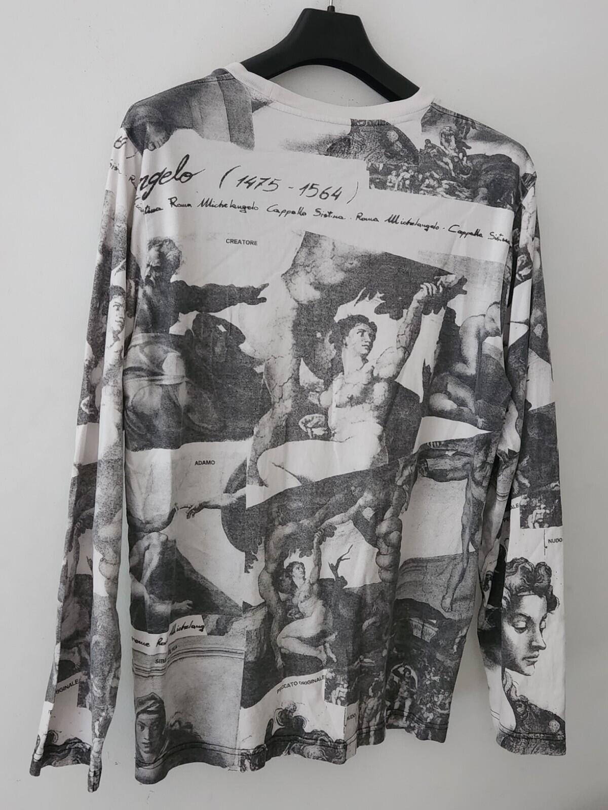 FW17 Supreme Michelangelo L/S top size M medium black long sleeve tee t-shirt