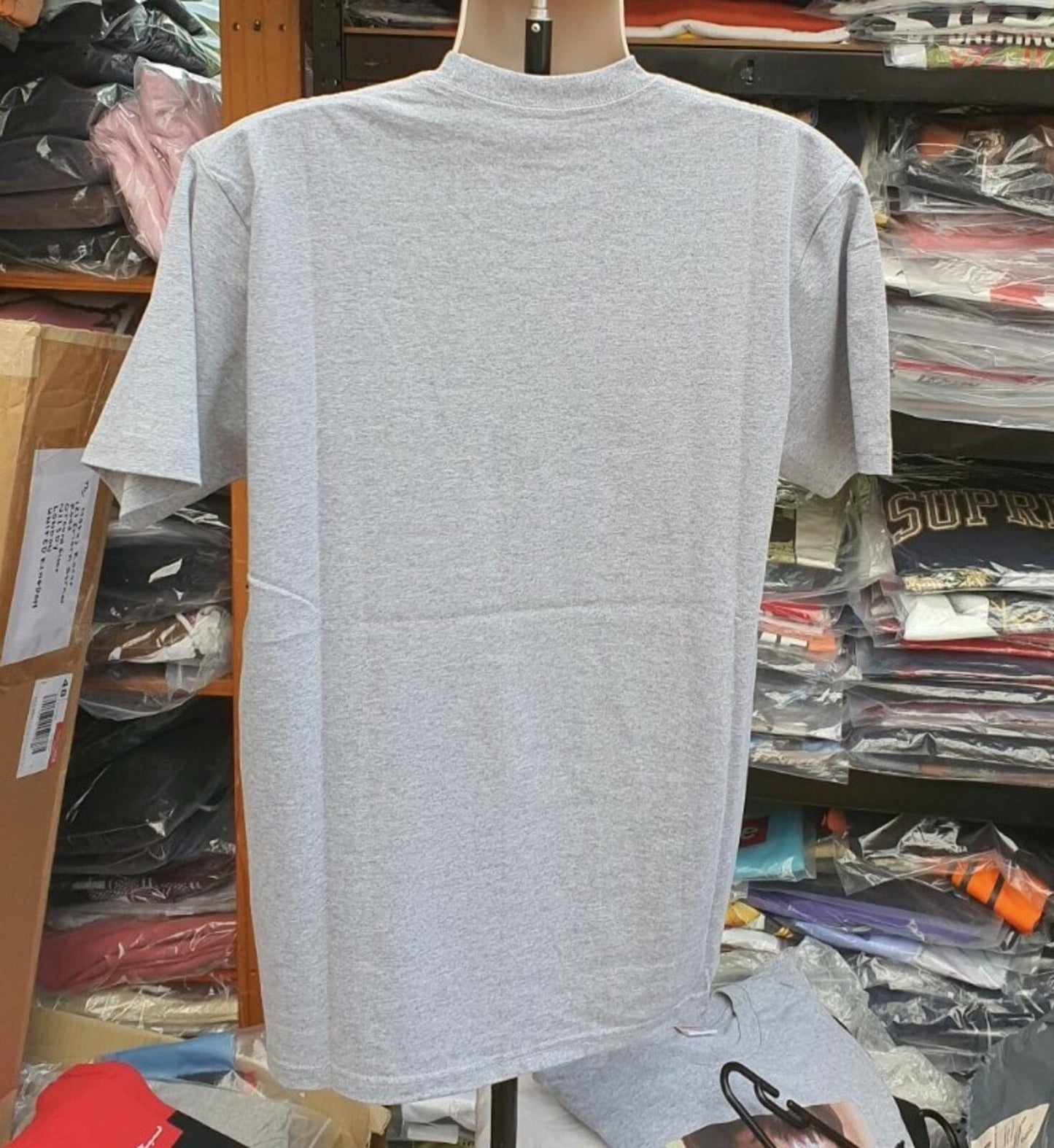 SS18 Supreme Fiorenza tee M medium heather grey T-shirt Suprema Made In USA