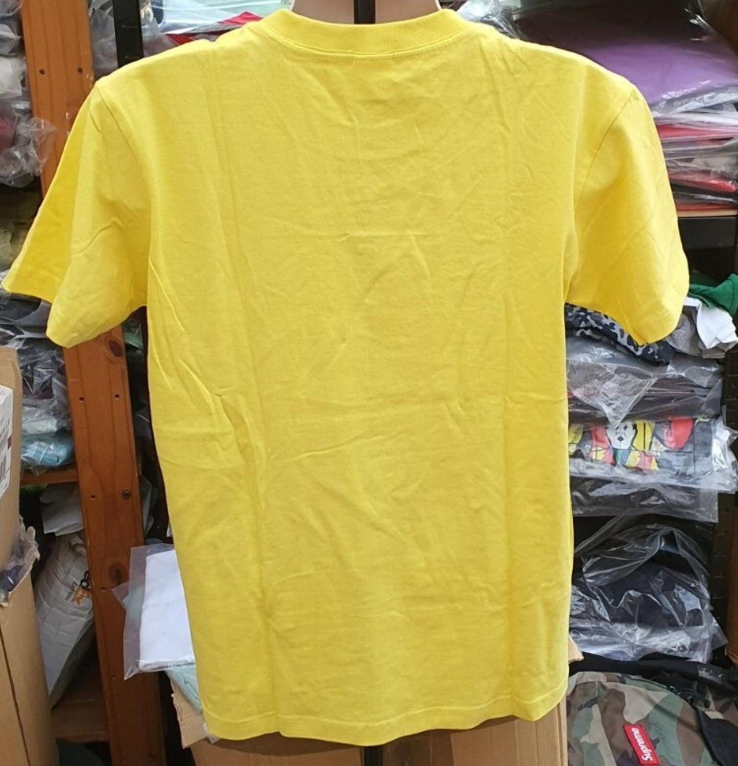 SS08 Supreme Don't Touch My S HIT Tee Amarillo Talla M