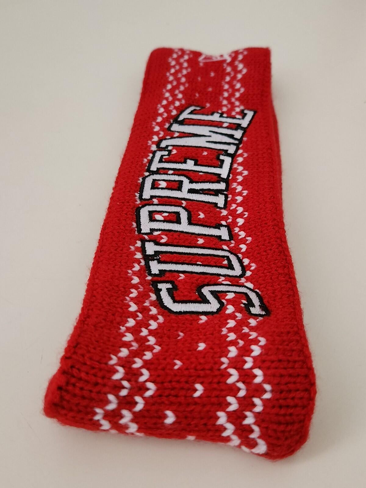FW17 Supreme New Era Arc Logo Red Headband