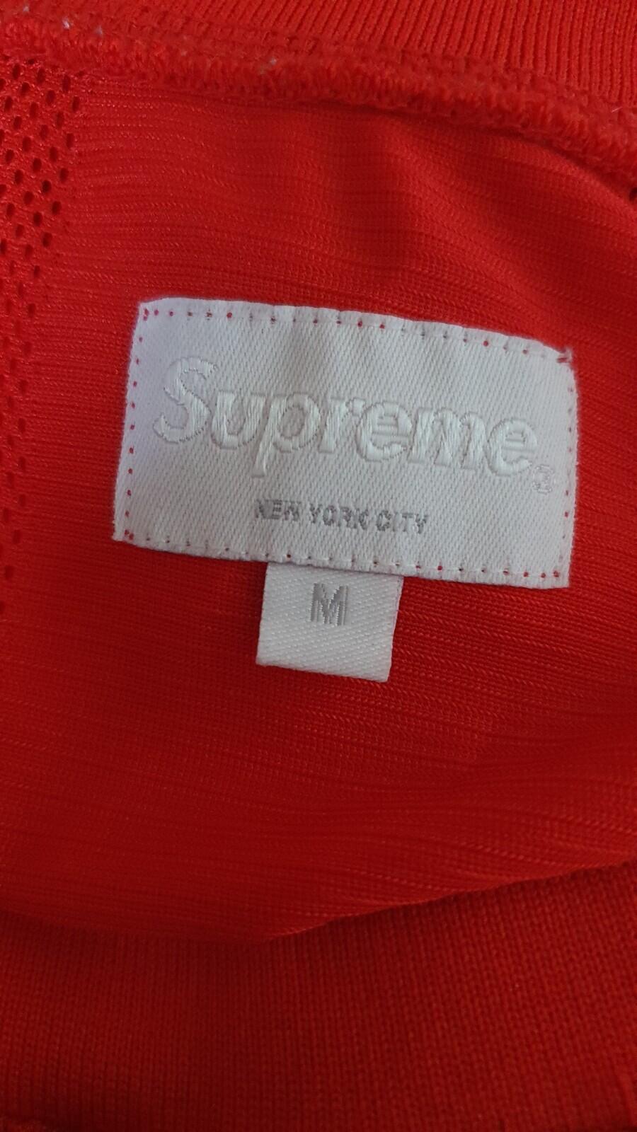 SS16 Supreme Mesh Stripe Tank Top small Red sleeveless size M medium