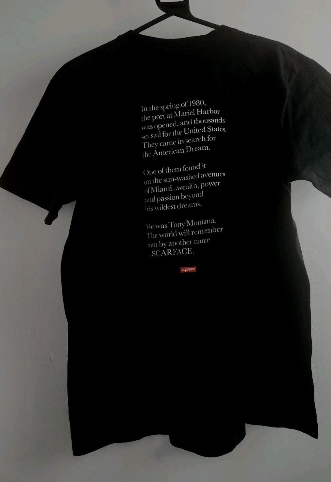 FW17 Supreme x Scarface Friend Tee Black Size M